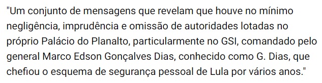Negligência e Incompetência do governo federal culminaram em vandalismo do dia 8 de janeiro em Brasília, revela revista 1 Olhar 67 - Negligência e Incompetência do governo federal culminaram em vandalismo do dia 8 de janeiro em Brasília, revela revista