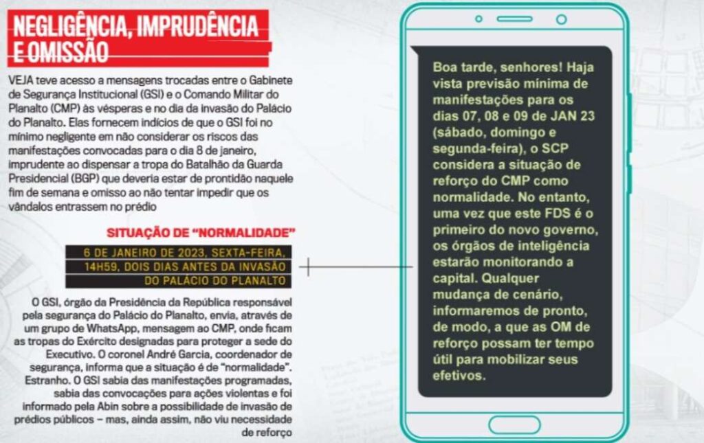 Negligência e Incompetência do governo federal culminaram em vandalismo do dia 8 de janeiro em Brasília, revela revista 2 Olhar 67 - Negligência e Incompetência do governo federal culminaram em vandalismo do dia 8 de janeiro em Brasília, revela revista
