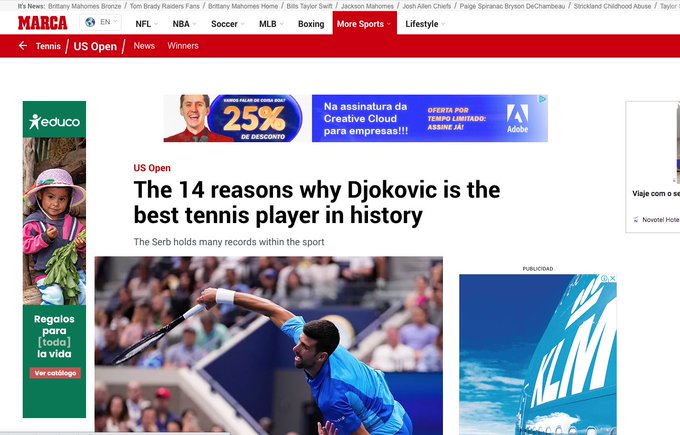 Olhar 67 - Novak Djokovic prova ser um mito do esporte com humanidade, consciência e talento
