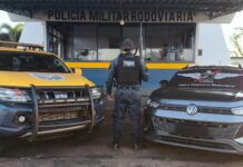 Veículo furtado no Espírito Santo é recuperado em rodovia de Amambai com casal a bordo